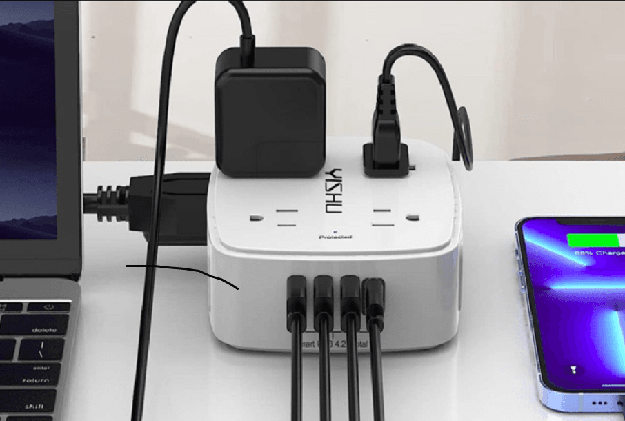 Yishu 6 Ft Surge Protector Power Strip User Manual