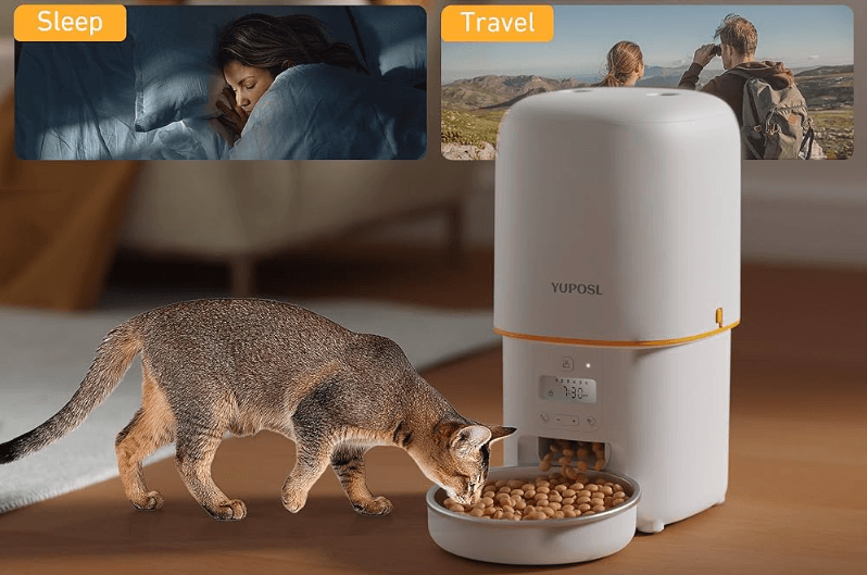 Yuposl YPF01-B001 Mushroom Automatic Pet Feeder-featured