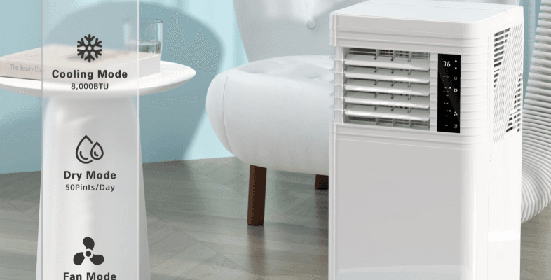 ZAFRO 8000 BTU Portable 4-Modes Air Conditioner Instructions Manual ZAFRO 8000 BTU Portable 4-Modes Air Conditioner-featured