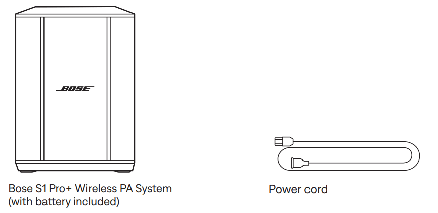 Bose S1 Pro+ Portable Bluetooth PA Speaker System User Manual-1