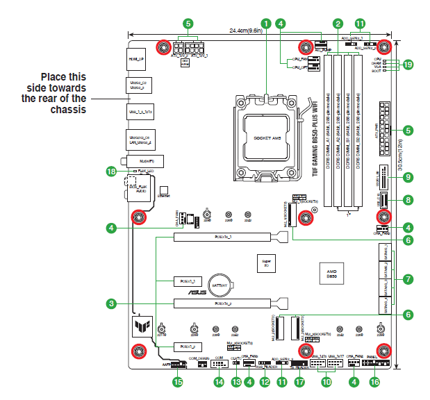 ASUS TUF GAMING B650-PLUS WIFI AMD B650 AM5 Ryzen Motherboard User Manual ASUS TUF GAMING B650-PLUS WIFI AMD B650 AM5 Ryzen Motherboard-4