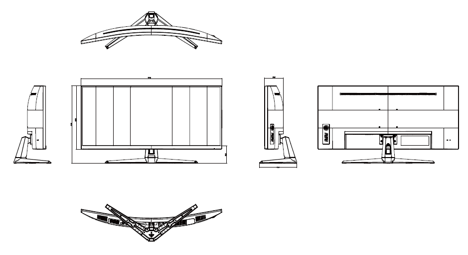 ASUS TUF VG34VQ3B Ultra-Wide Curved Gaming Monitor-14