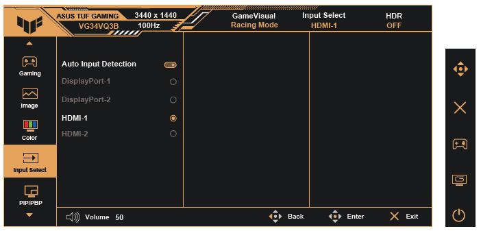 ASUS TUF VG34VQ3B Ultra-Wide Curved Gaming Monitor-19
