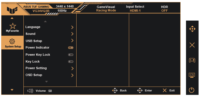 ASUS TUF VG34VQ3B Ultra-Wide Curved Gaming Monitor-22