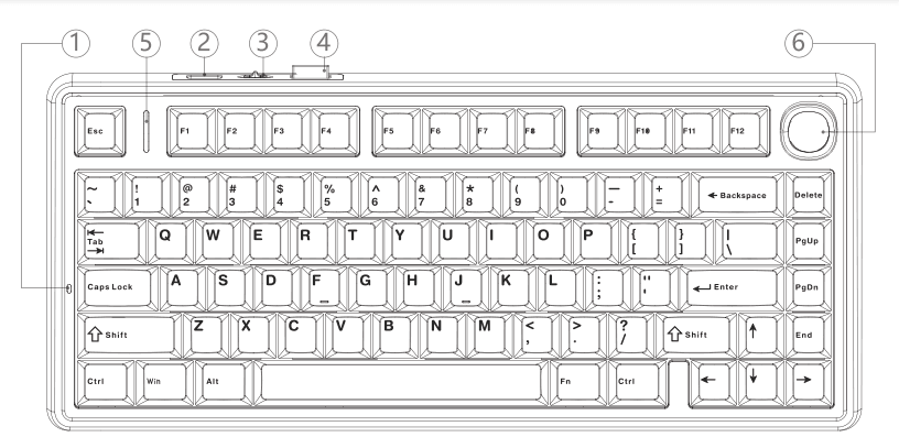AULA F75 Gasket Wireless Mechanical Keyboard-1