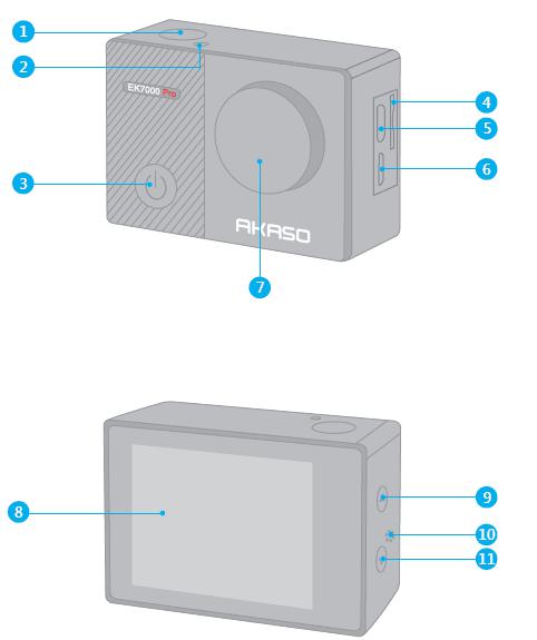 Akaso EK7000 Wifi 4K HD Action Camera-1