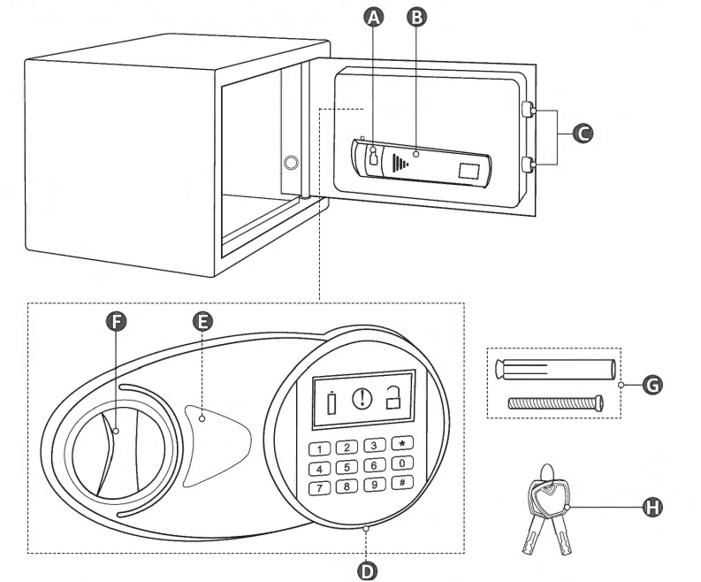 AmazonBasics ‎25EI Intelligent Electronic Keypad Security Safe 1