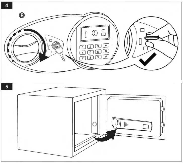 AmazonBasics ‎25EI Intelligent Electronic Keypad Security Safe 4