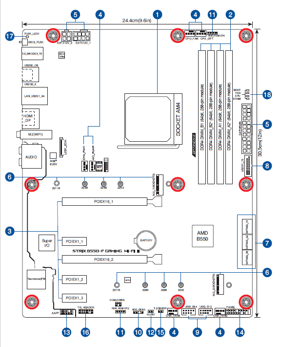 Asus ROG Strix B550-F Gaming WiFi II AMD AM4 Motherboard-4