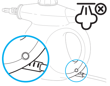 BISSELL 4171L Steam Shot OmniReach Handheld Steam Cleaner User Guide Indicator light will turn on and remain solid while the tank heats up to operating temperature.