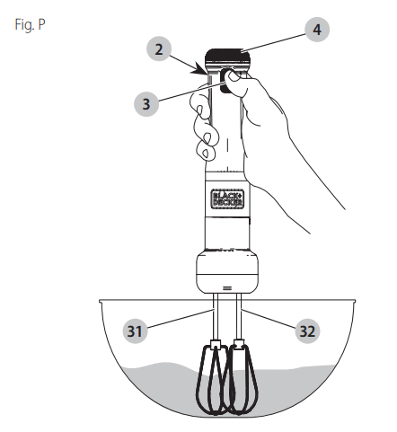 Black and Decker BCKM101 Kitchen Wand 8V Cordless Hand Blender 10