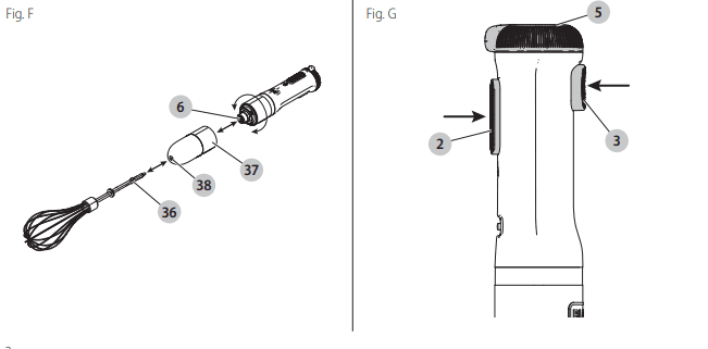 Black and Decker BCKM101 Kitchen Wand 8V Cordless Hand Blender 3