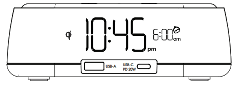 BrandStand CubieTrio Hotel Clock with Magnetic Wireless Charger 2