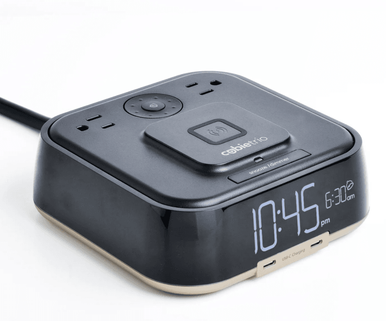 BrandStand CubieTrio Hotel Clock with Magnetic Wireless Charger product image