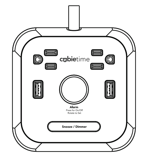 Brandstand CubieTime Alarm Clock and Wireless Charger-1