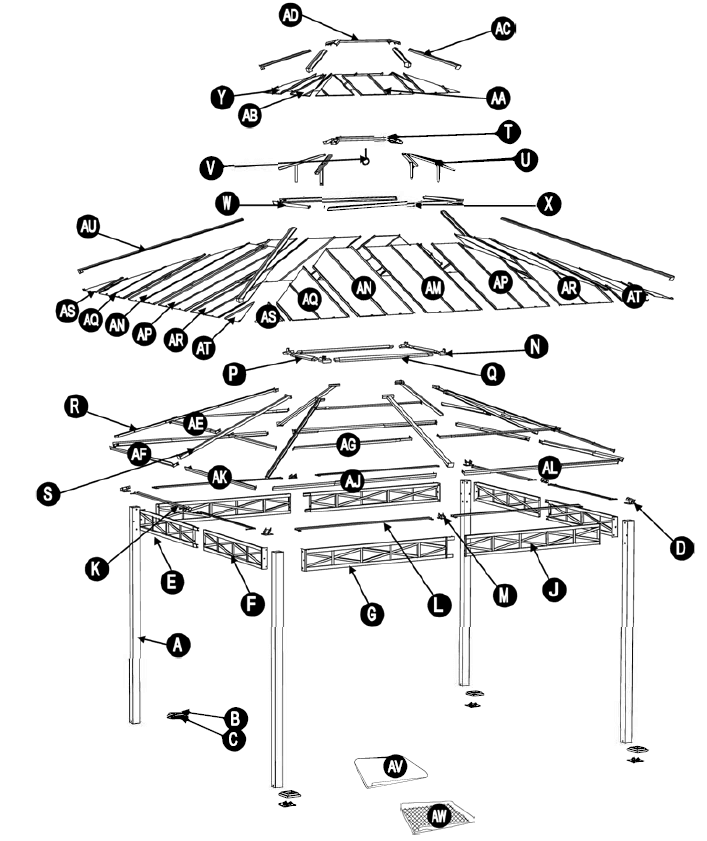 Broyhill A102010903 Hardtop Gazebo User Manual-1