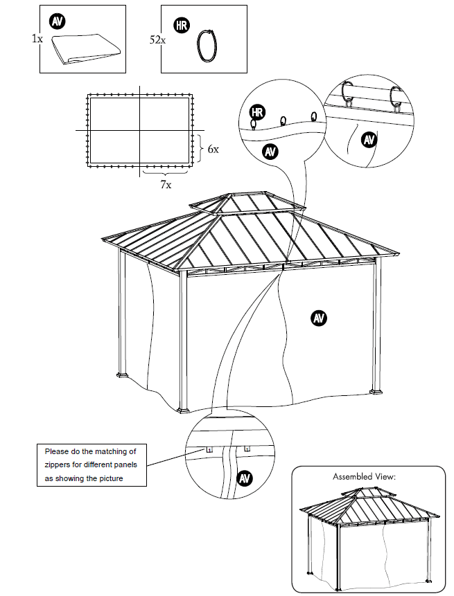 Broyhill A102010903 Hardtop Gazebo User Manual-24