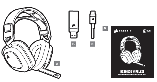 CORSAIR HS80 RGB Wireless Multiplatform Gaming Headset-1