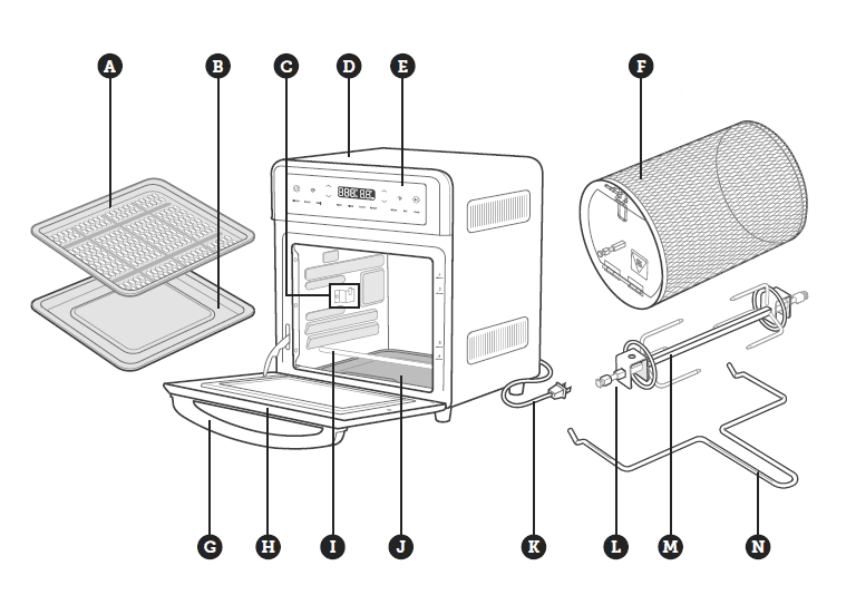 COSORI CAF-R121 11-in-1 13-Quart Air Fryer Oven-1