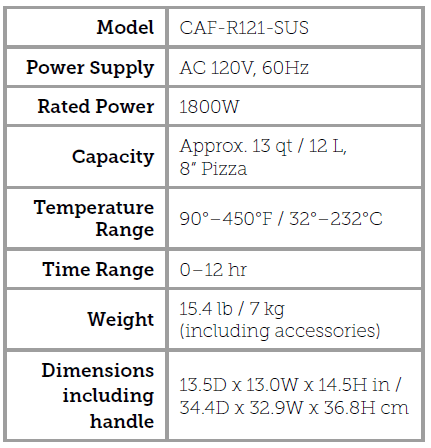 COSORI CAF-R121 11-in-1 13-Quart Air Fryer Oven-20