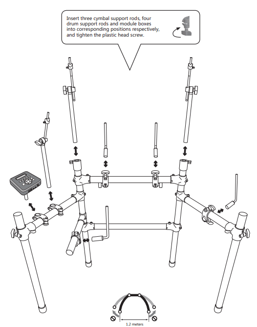 Donner DED-200 Electronic Drum  8