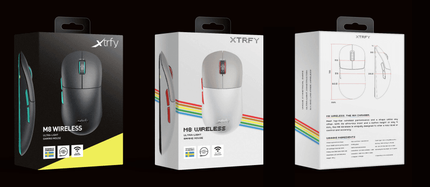 Cherry XTRFY M8 Wireless Ultra-Light Gaming Mouse-13