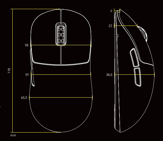 Cherry XTRFY M8 Wireless Ultra-Light Gaming Mouse-14