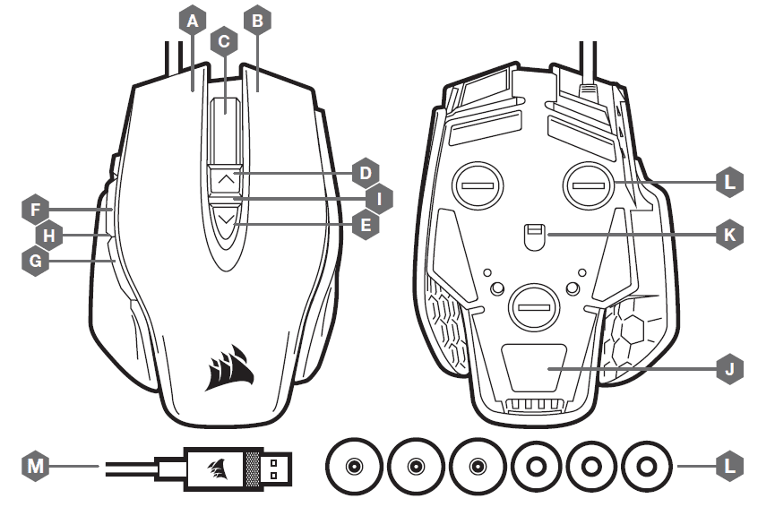 Corsair SCIMITAR M65 RGB ELITE Gaming Mouse-1
