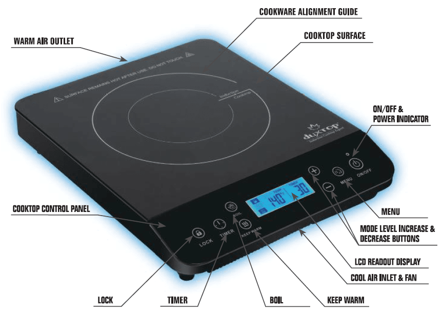 Duxtop BT-200DZ Portable Induction Cooktop Burner User Manual-1
