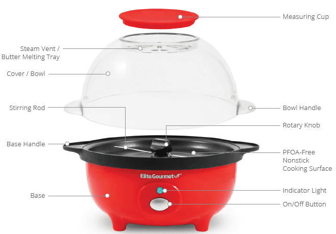 Elite Gourmet EPM330M Automatic Stirring 12-cup Popcorn Popper-1