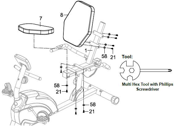 Exerpeutic 900XL Recumbent Exercise Bike-9