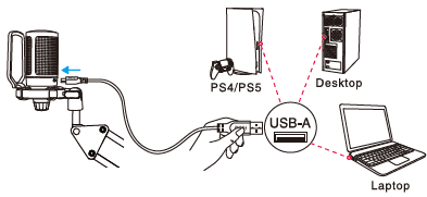 FIFINE AmpliGame A6T Gaming PC USB Microphone User Manual FIFINE AmpliGame A6T Gaming PC USB Microphone-3