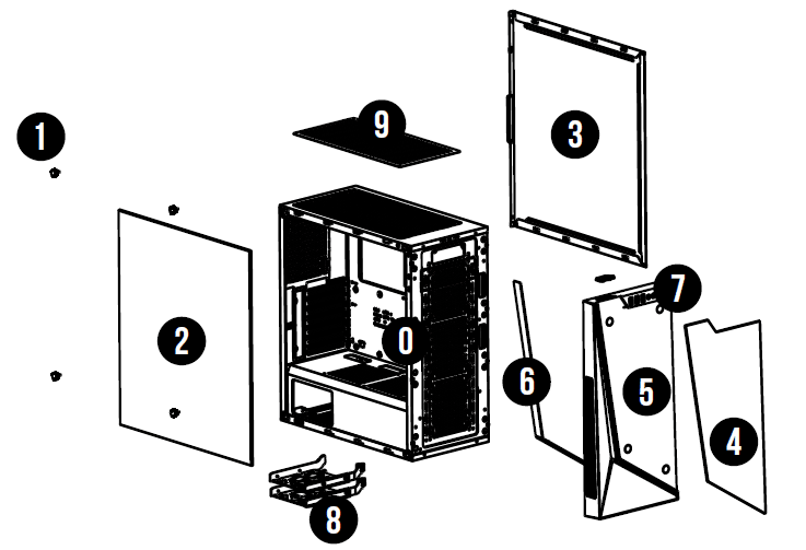 GAMDIAS Argus M1 RGB Mid Tower Gaming Case-1