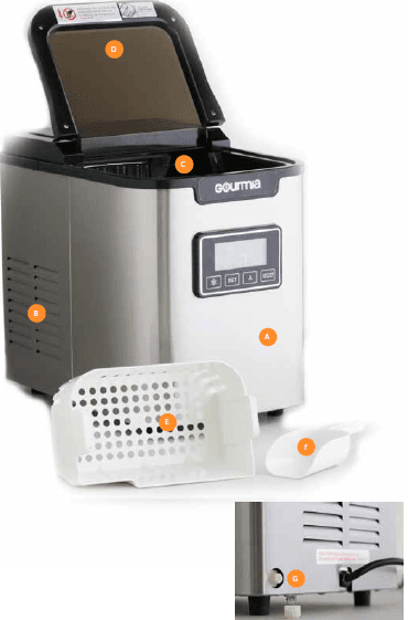 Gourmia GI500 Digital Electric Compact Ice Maker User Manual Gourmia GI500 Digital Electric Compact Ice Maker-1