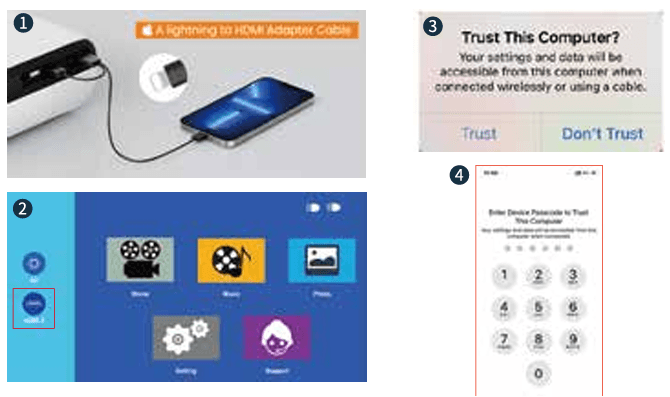 HAPPRUN H1 Portable Native 1080P Bluetooth Projector 8