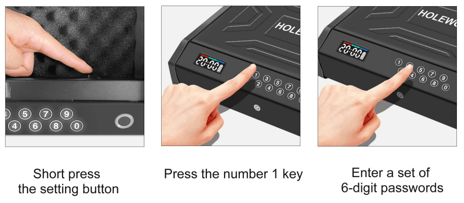 HOLEWOR B09QKPD1BX Biometric Gun Safe-10