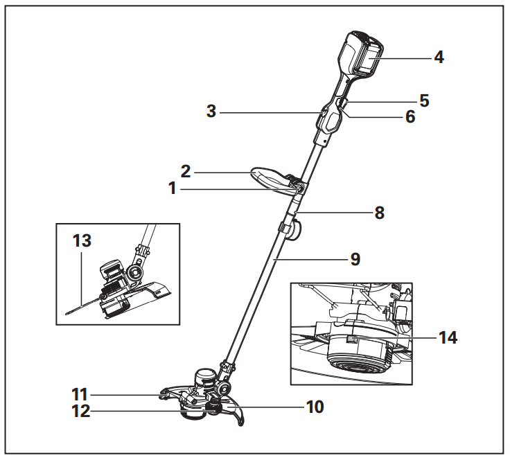 HYPER TOUGH HT19-401 2-in-1 Cordless Grass Trimmer User Manual HYPER TOUGH HT19-401 2-in-1 Cordless Grass Trimmer 1