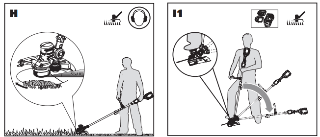 HYPER TOUGH HT19-401 2-in-1 Cordless Grass Trimmer 5