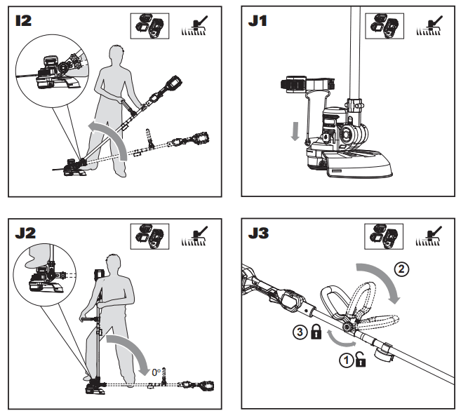 HYPER TOUGH HT19-401 2-in-1 Cordless Grass Trimmer 6