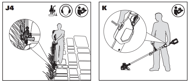 HYPER TOUGH HT19-401 2-in-1 Cordless Grass Trimmer 7