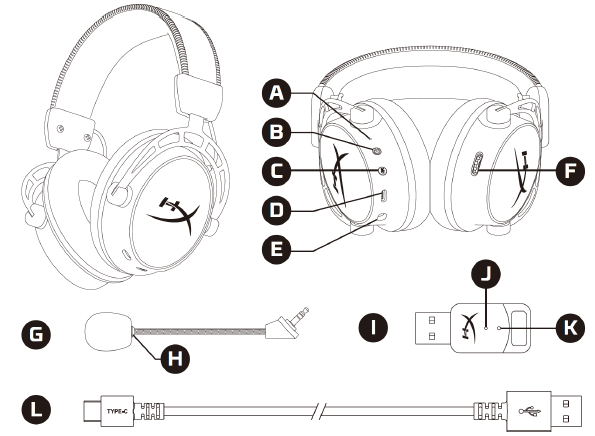 HyperX Cloud Alpha Wireless Gaming Headset User Manual HyperX Cloud Alpha Wireless Gaming Headset-1
