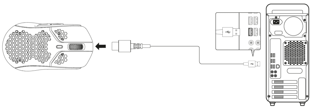 HyperX Pulsefire Haste Wireless Gaming Mouse-5