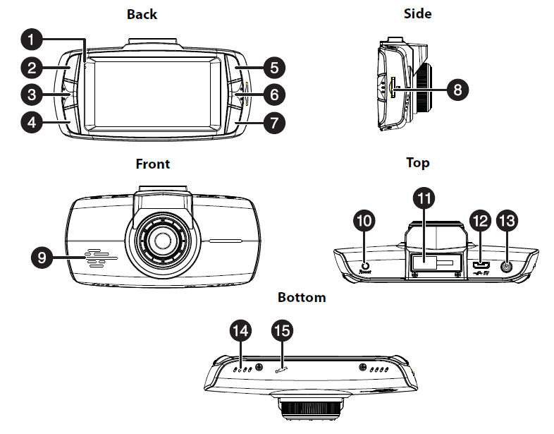 Insignia NS-CT1DC8 Full HD Dash Cam 1 