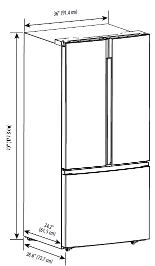 Insignia NS-RFD21CISS0 French Door Refrigerator-1