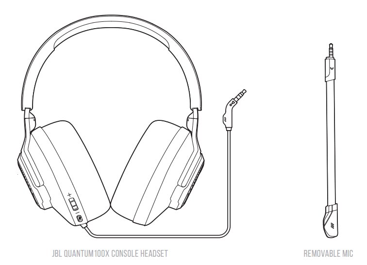 JBL Quantum 100X Console Over-Ear Gaming Headset User Guide JBL Quantum 100X Console Over-Ear Gaming Headset-1