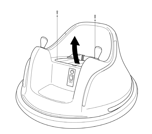 Kidzone 060 ROT 06 Ride On Bumper Car 2