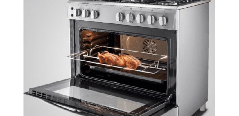 LG LF761S Gas Cooker with Glass Lid and Large Oven-featured