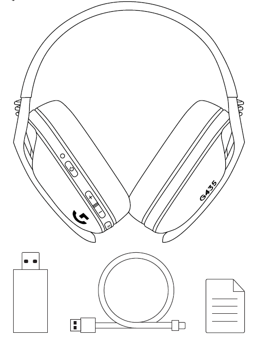 Logitech G435 LIGHTSPEED Wireless Bluetooth Gaming Headset User Manual Logitech G435 LIGHTSPEED Wireless Bluetooth Gaming Headset User Manual-1