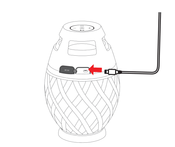 Margaritaville Tiki Torch Waterproof Bluetooth Speaker 3