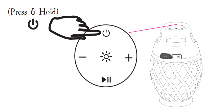 Margaritaville Tiki Torch Waterproof Bluetooth Speaker 6